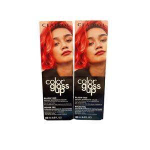 2 Pack - Clairol Color Gloss Up Semi Permanent Toning Color Hair Blazing Red